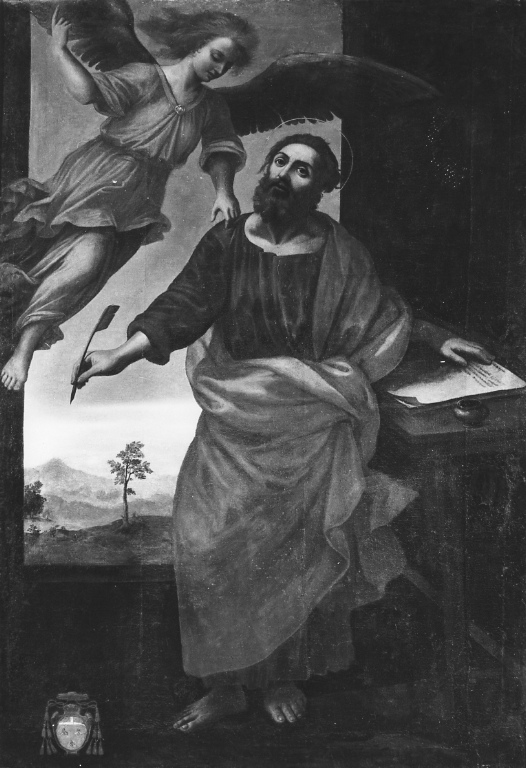 San Matteo e l'angelo (dipinto) - ambito romano (sec. XVII)