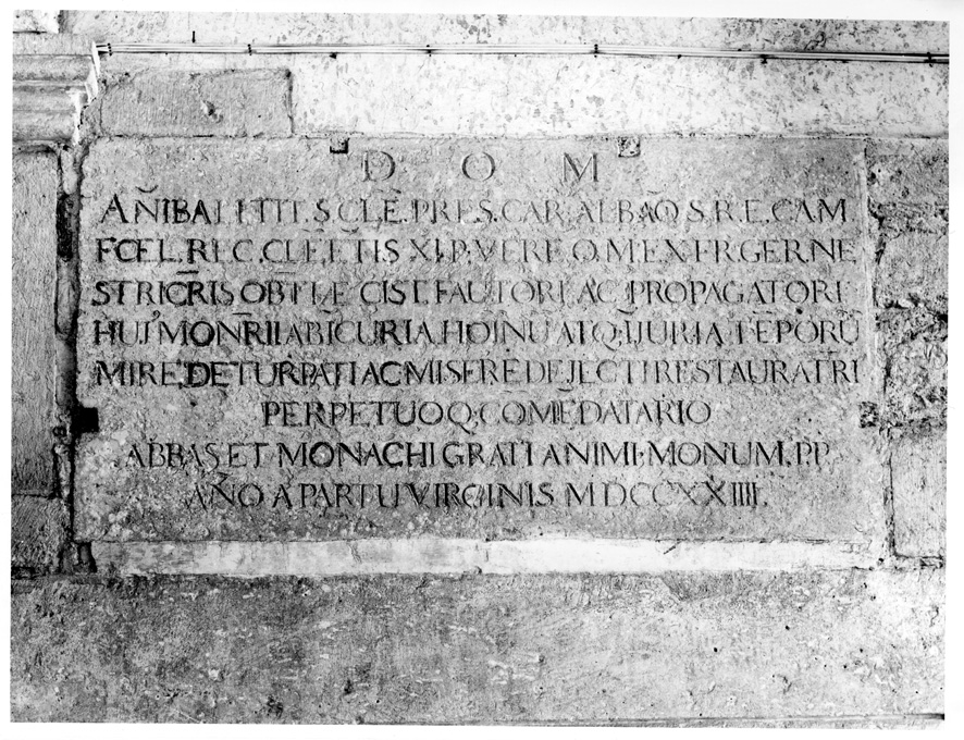 lapide documentaria - bottega laziale (sec. XVIII)