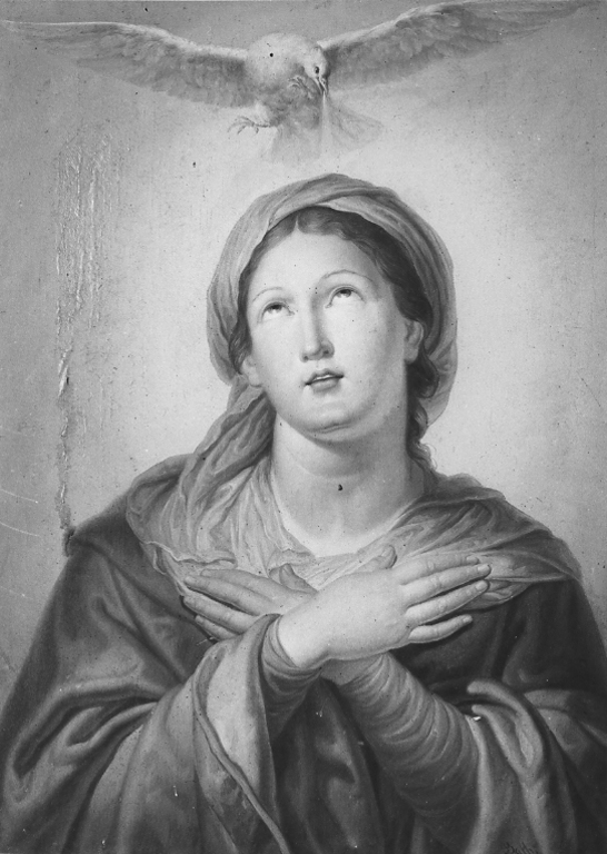 Madonna nella discesa dello Spirito Santo (dipinto) di Balbi Filippo (sec. XIX)