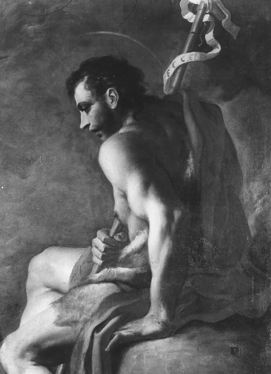 San Giovanni Battista e San Giovanni Evangelista (dipinto) - ambito laziale (sec. XVIII)