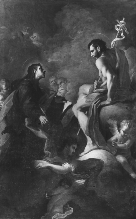 San Giovanni Battista e San Giovanni Evangelista (dipinto) - ambito laziale (sec. XVIII)