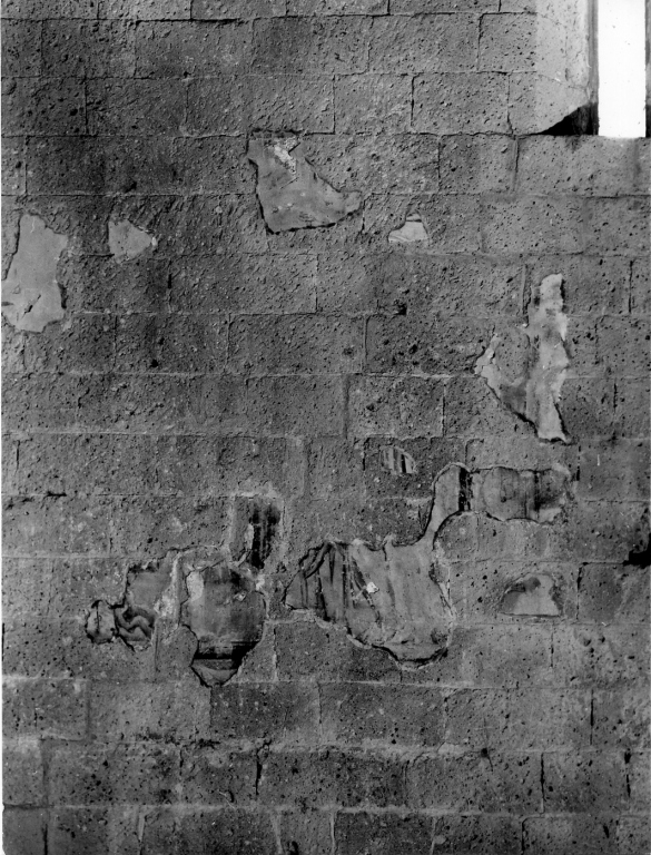 dipinto, frammento - ambito laziale (secc. XII/ XIII)
