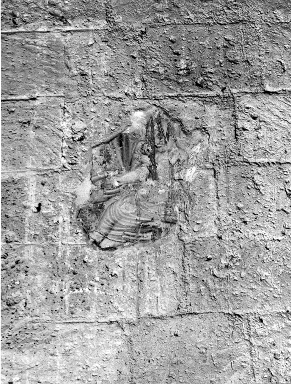 dipinto, frammento - ambito laziale (secc. XIV/ XV)