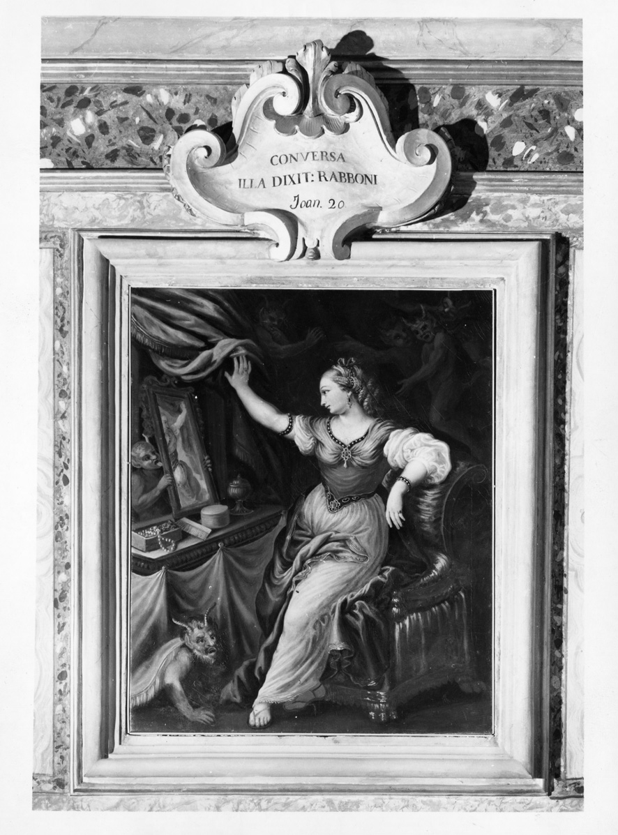 Maddalena allo specchio (dipinto) di Manco Giacomo (sec. XVIII)