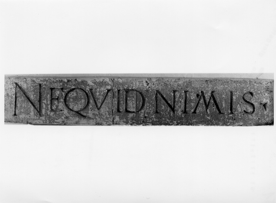 lapide - ambito laziale (sec. XVI)