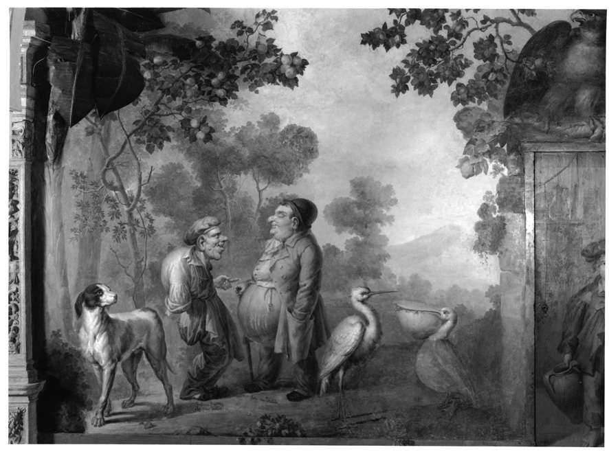 figure maschili e animali (dipinto) di Balbi Filippo (sec. XIX)