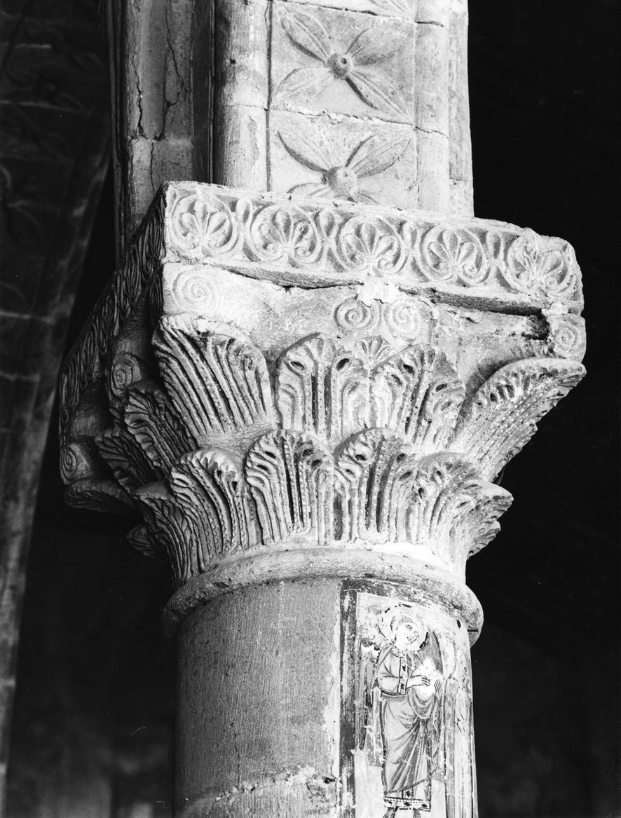 capitello di colonna - ambito lombardo (sec. XII)