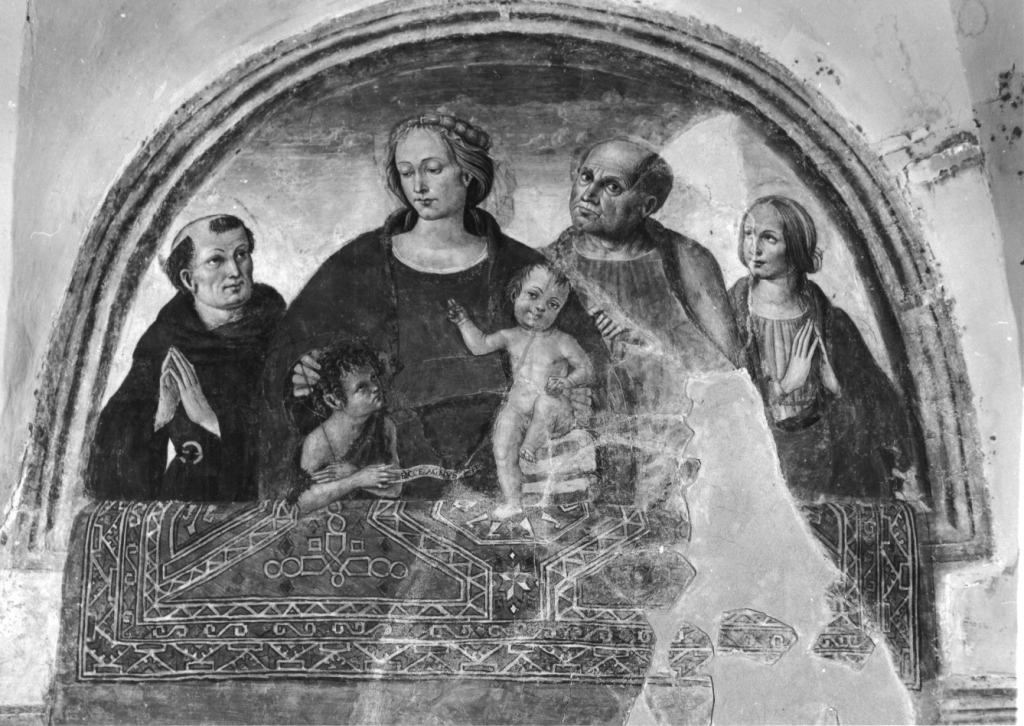 Sacra Famiglia e santi (dipinto) - ambito umbro (sec. XVI)