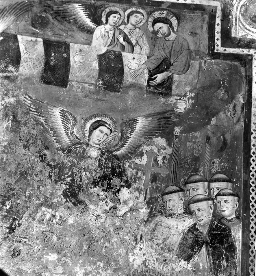 funerale di San Benedetto (dipinto) di Consulus (cerchia) (fine/ inizio secc. XIII/ XIV)