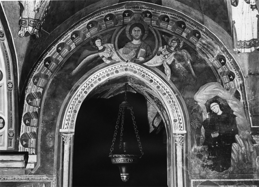 Cristo benedicente e angeli (dipinto) di Maestro del Busto di Innocenzo III (seconda metà sec. XIII)