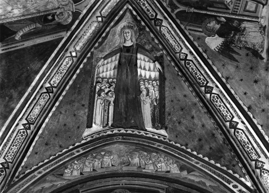 Madonna della Misericordia (dipinto, complesso decorativo) di Maestro del Sacro Speco (sec. XIV)