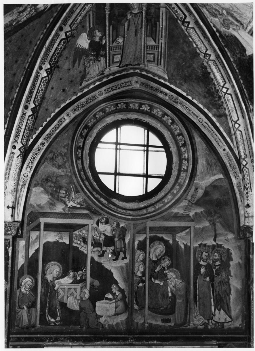 adorazione dei Re Magi (dipinto, complesso decorativo) di Maestro del Sacro Speco (sec. XIV)