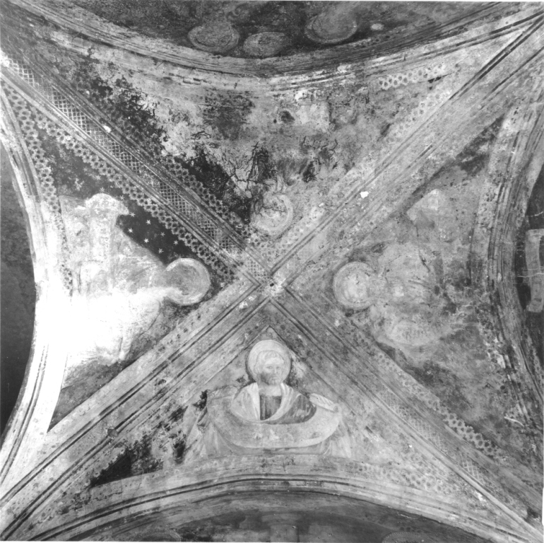 evangelisti (soffitto dipinto) - ambito umbro-marchigiano (prima metà sec. XV)