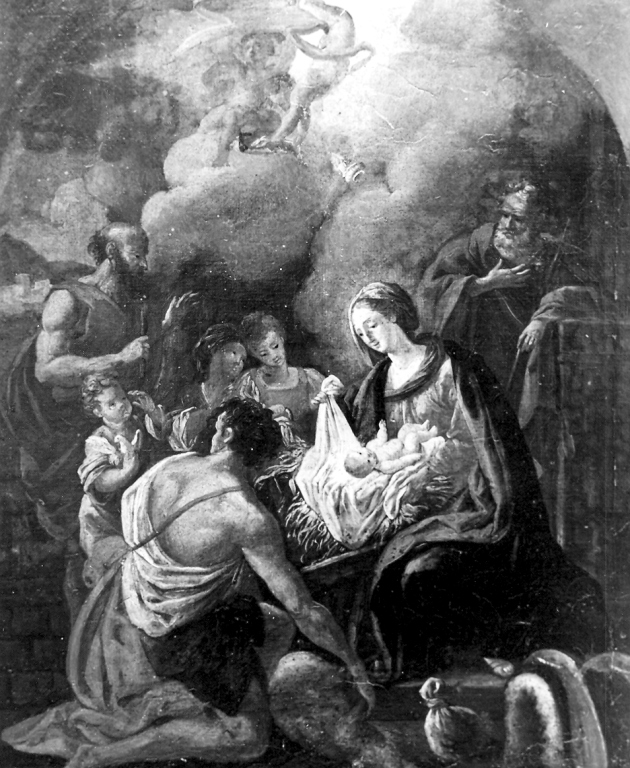 adorazione dei pastori (dipinto) - ambito italiano (sec. XVIII)