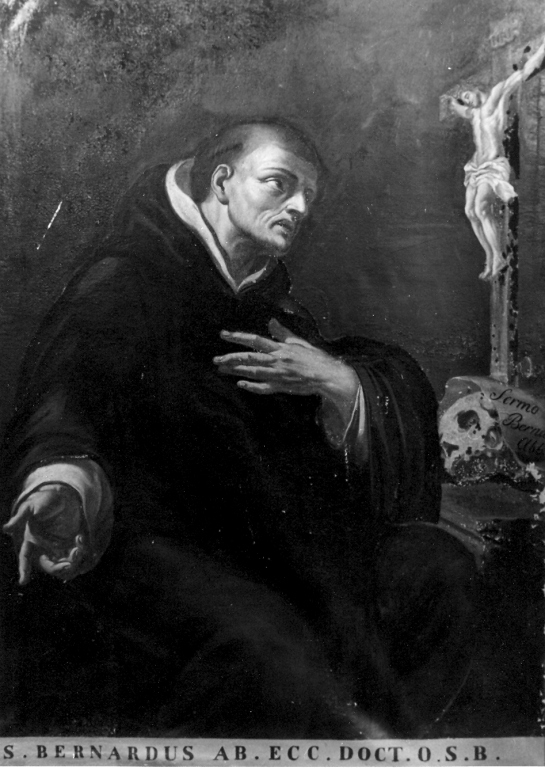San Bernardo in preghiera (dipinto) - ambito laziale (prima metà sec. XVIII)