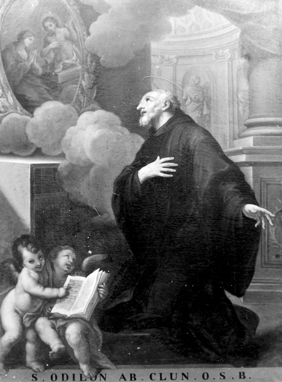 Sant'Odilone di Cluny (dipinto) - ambito laziale (prima metà sec. XVIII)