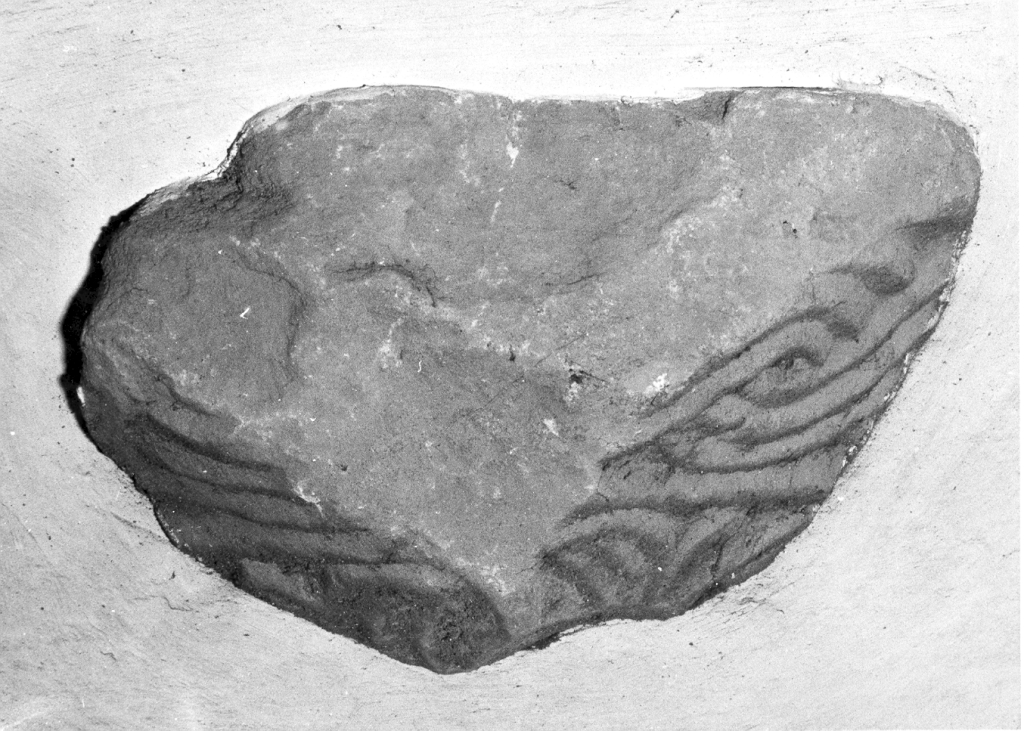 capitello, frammento - ambito laziale (fine/inizio secc. VIII/ IX)