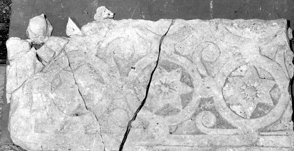 lastra, frammento - ambito laziale (fine/inizio secc. VIII/ IX)