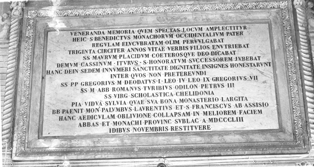 lapide - ambito laziale (sec. XIX)