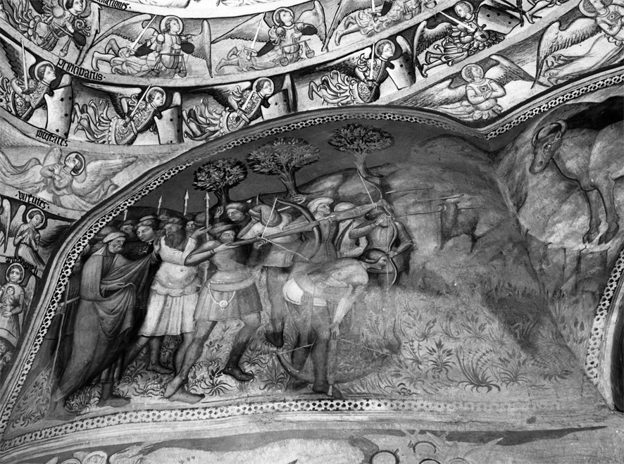 Apparizione di San Michele Arcangelo sul Monte Gargano (dipinto) - ambito umbro (sec. XV)