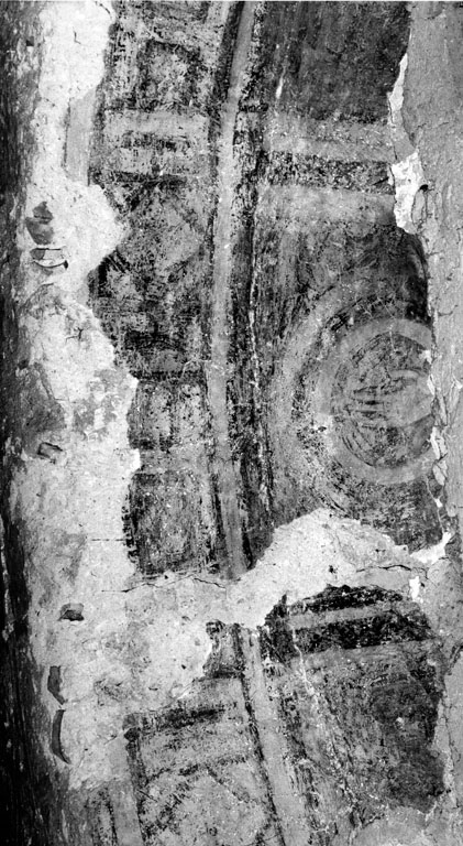 Mano divina e motivi decorativi (dipinto, complesso decorativo) - ambito romano (seconda metà sec. IX)