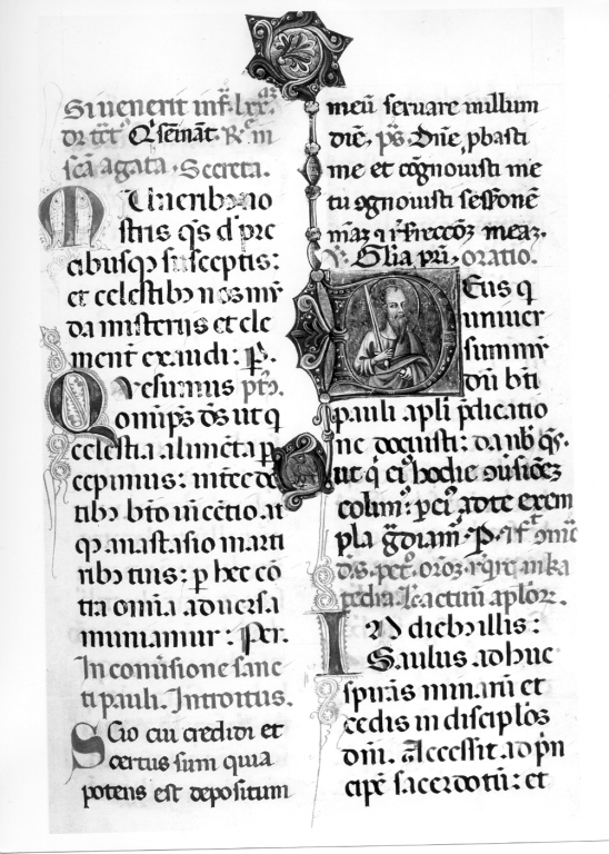 S. Paolo (miniatura, serie) - ambito laziale (sec. XIV)