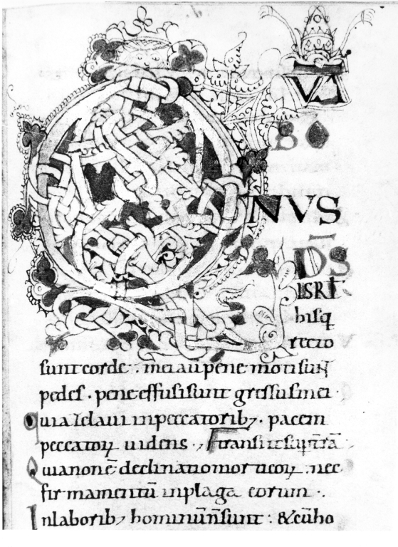 Iniziale "Q" (miniatura, serie) - ambito laziale (sec. XI)