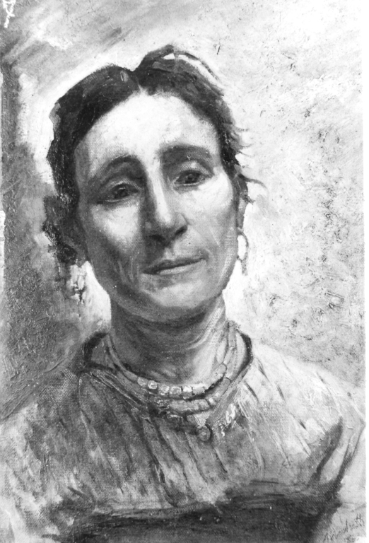 Ritratto di popolana (dipinto) di Michetti (sec. XIX)