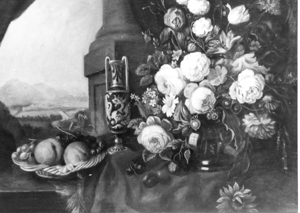 Natura morta (dipinto) - ambito romano (sec. XIX)