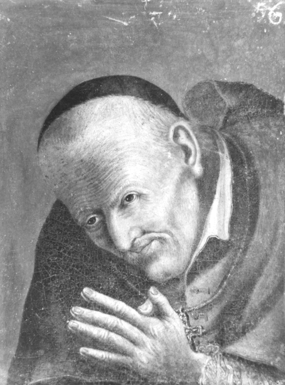 Ritratto di abate (dipinto) - ambito romano (seconda metà sec. XIX)