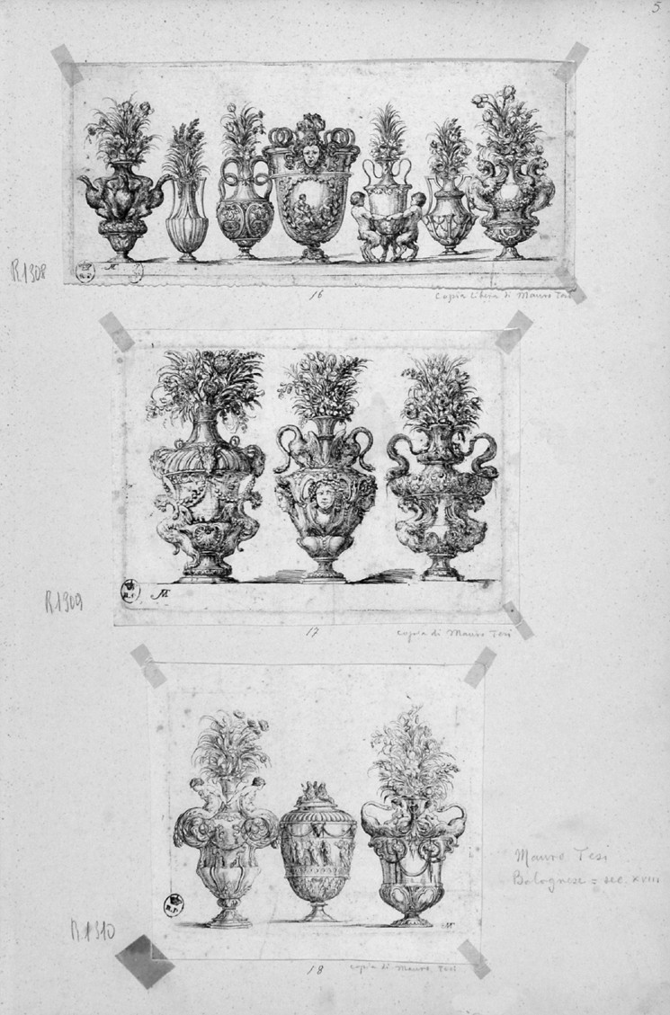 vasi (stampa) di Della Bella Stefano, Tesi Mauro (sec. XVIII)
