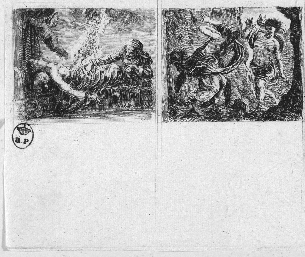 scene mitologiche (stampa, serie) di Della Bella Stefano (sec. XVII)