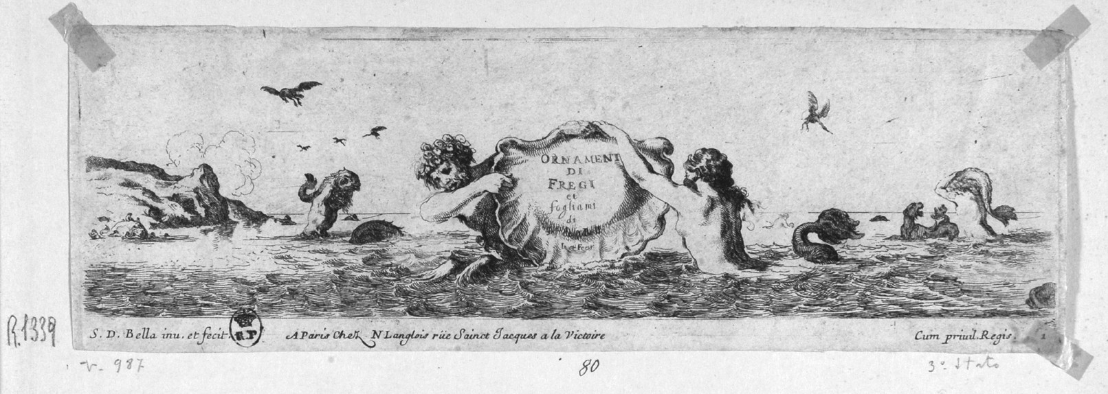 fregio (stampa, serie) di Della Bella Stefano (sec. XVII)