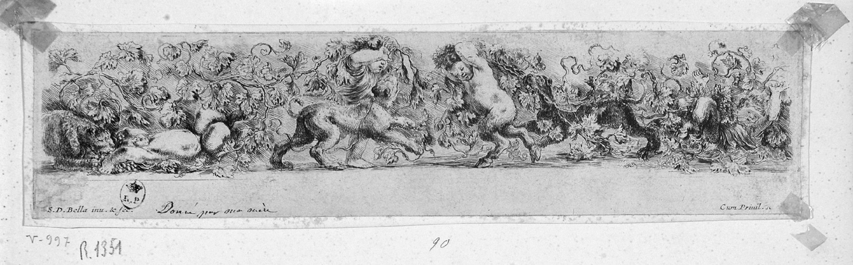 fregio (stampa smarginata, serie) di Della Bella Stefano (sec. XVII)