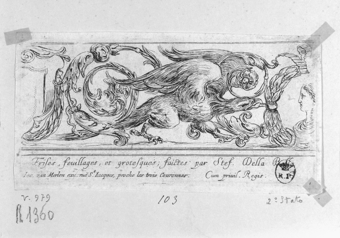 fregio (stampa, serie) di Della Bella Stefano (sec. XVII)
