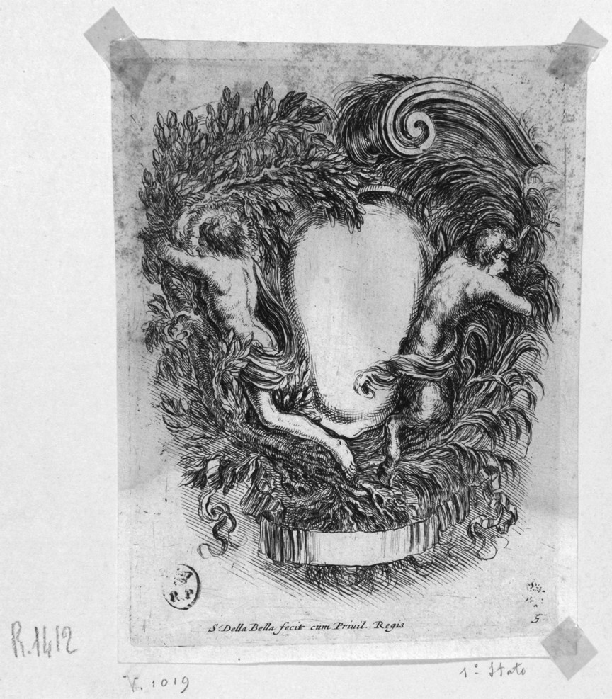 cartiglio (stampa, serie) di Della Bella Stefano (sec. XVII)