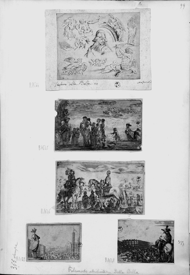 piazza del Duomo a Firenze (stampa) di Callot Jacques (primo quarto sec. XVII)