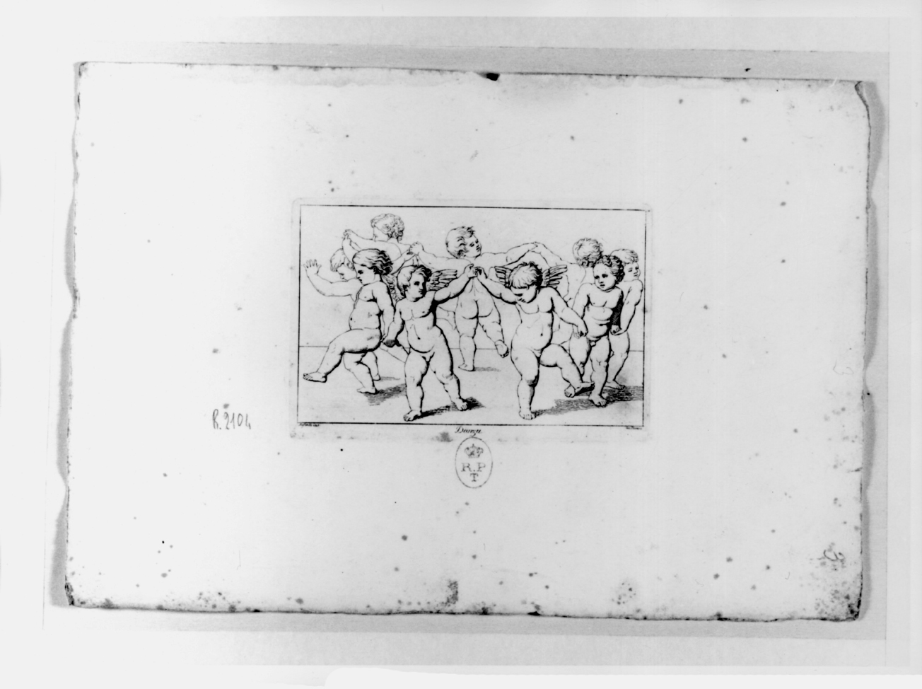 Danza, danza di putti (stampa, serie) di Ferrero Giovanni Francesco, Sanzio Raffaello (sec. XIX)