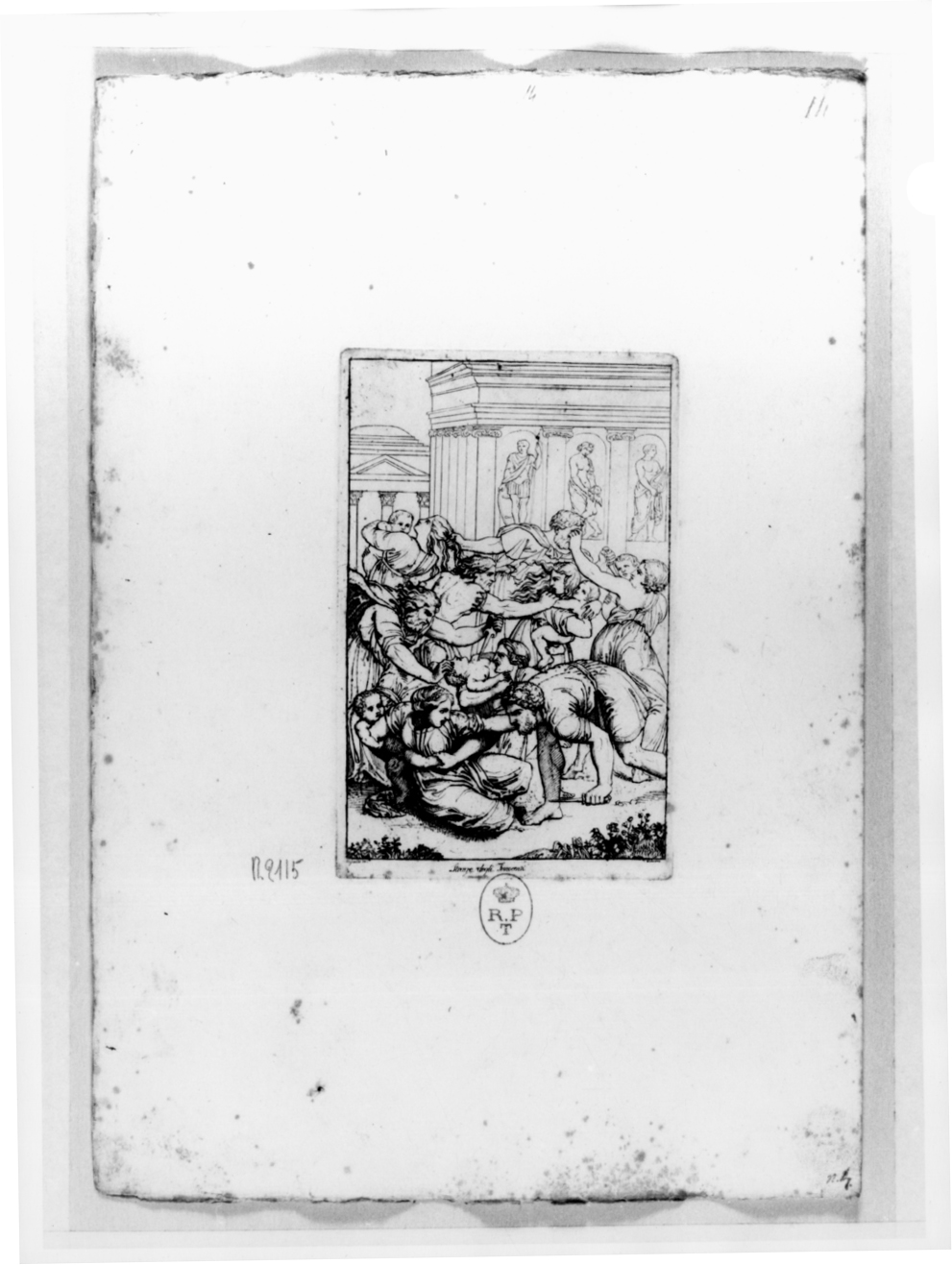 Strage degli Innocenti, strage degli innocenti (stampa, serie) di Ferrero Giovanni Francesco, Sanzio Raffaello (sec. XIX)