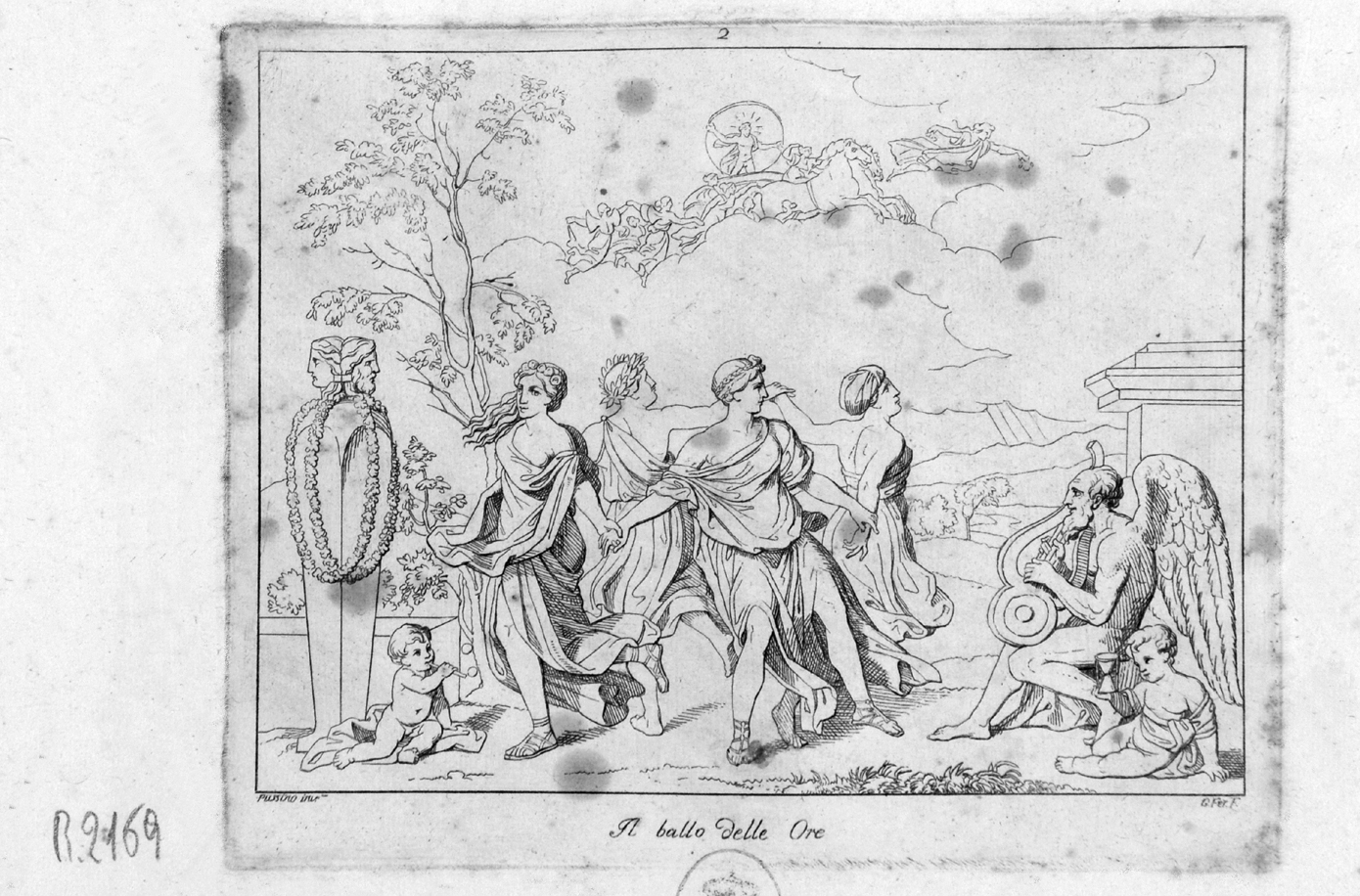 Il ballo delle Ore, danza delle Ore (stampa, serie) di Ferrero Giovanni Francesco, Poussin Nicolas (sec. XIX)