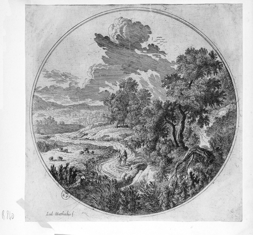 paesaggio (stampa) di Mattioli Lodovico (sec. XVII)