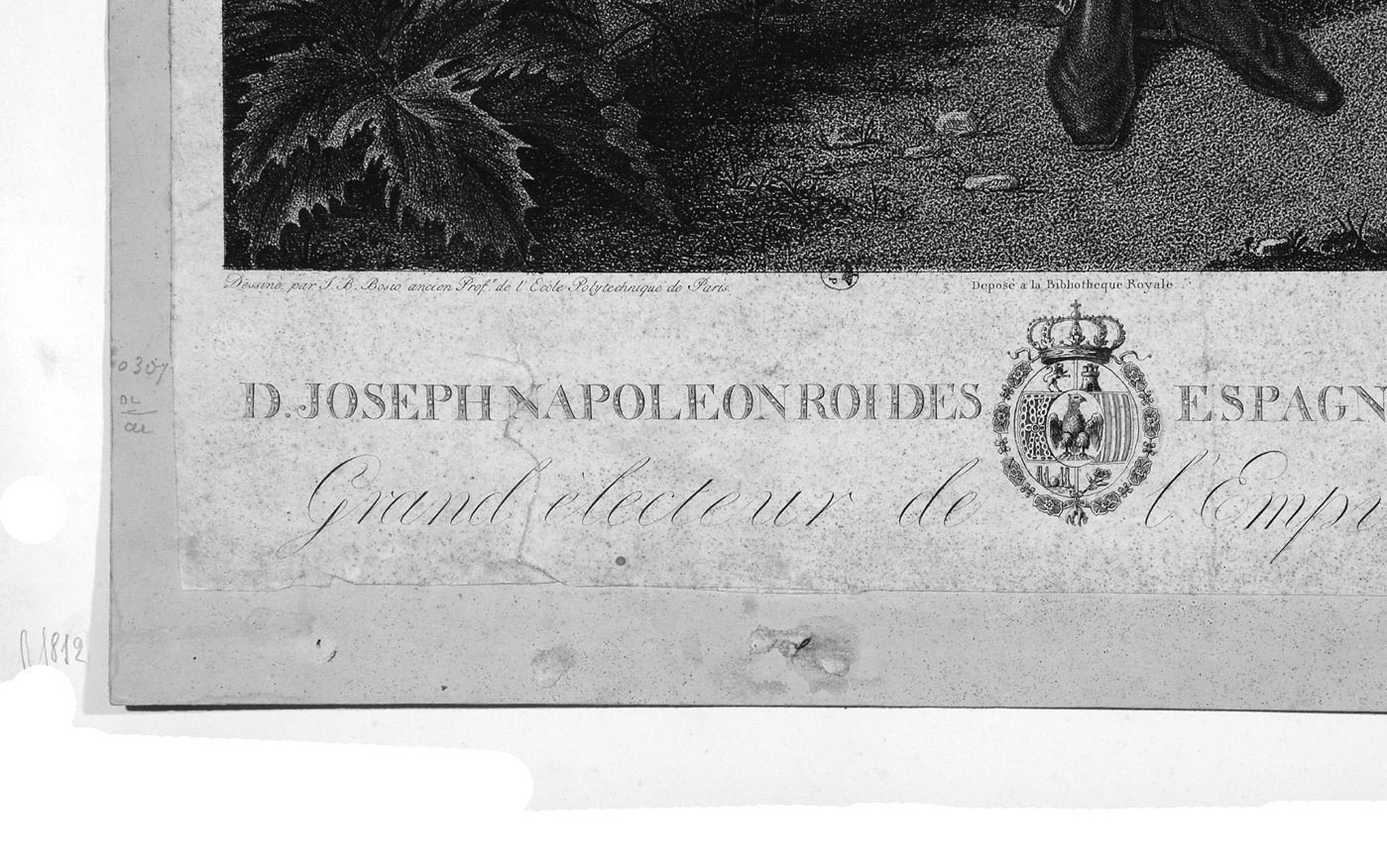 ritratto di Giuseppe Bonaparte (stampa) di Rados Luigi, Bosio Joseph François (sec. XIX)