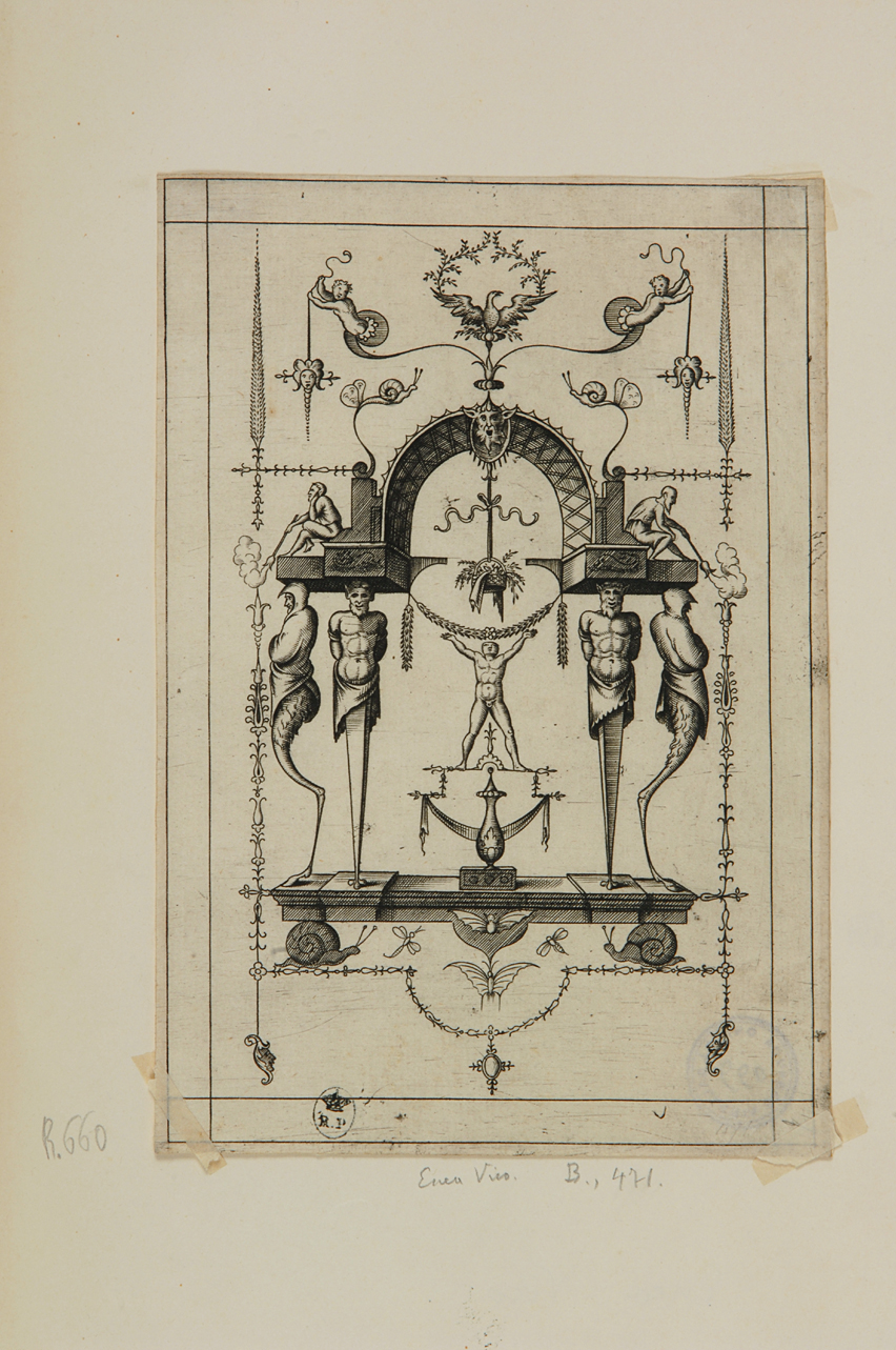 grottesche (stampa smarginata) di Vico Enea (metà sec. XVI)