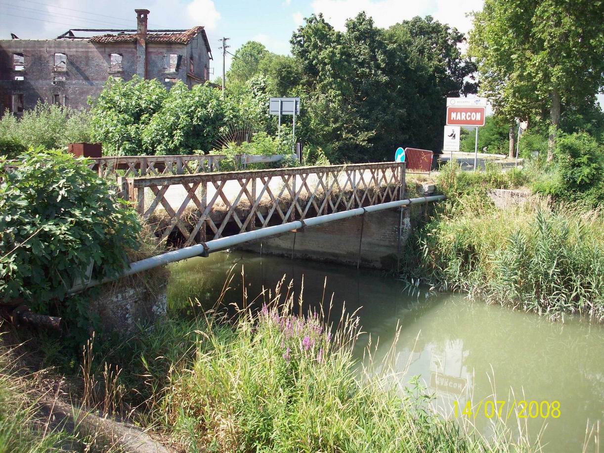 ponte metallico sul fiume Zero (ponte) - Marcon (VE) 