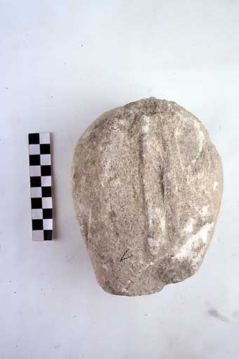 TESTA DI STELE, Nava, teste iconiche, tipo II - produzione daunia (secc. VI/ V a.C)