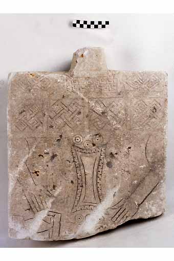 STELE, Nava, tipo III - produzione daunia (meta' sec. VI a.C)