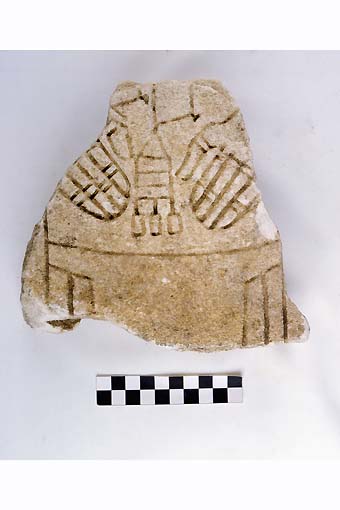 STELE/frammento - produzione daunia (sec. VII a.C)