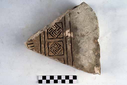 STELE/frammento - produzione daunia (sec. VII a.C)