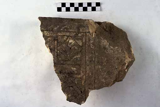 STELE/frammento - produzione daunia (sec. VII a.C)