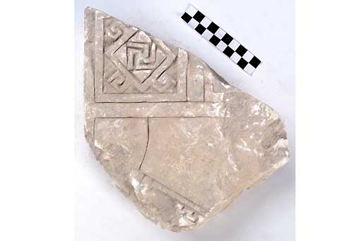 STELE/frammento, Nava, tipo III - produzione daunia (meta' sec. VI a.C)